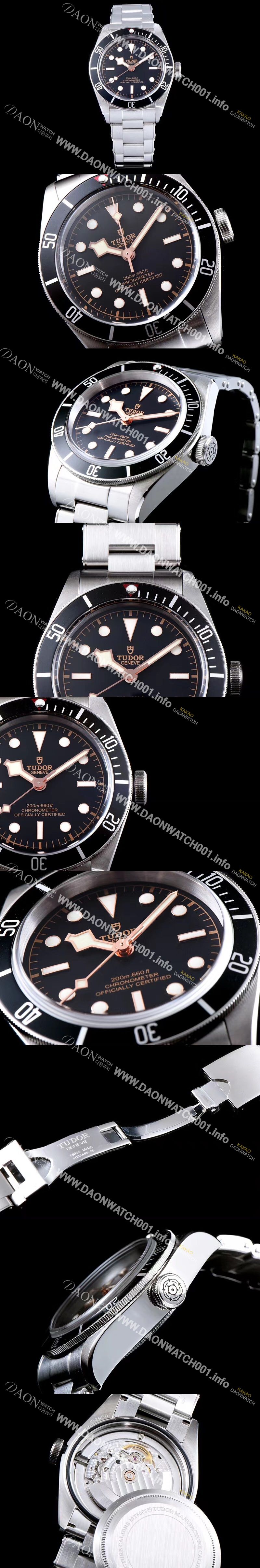 미러급 튜더 남성용 헤리티지 블랙 베이 m79230n-0002 인기라인 블랙 다이얼 브레이슬릿 ETA 2824-A2오토매틱 무브먼트 ROL0300 Ⅳ