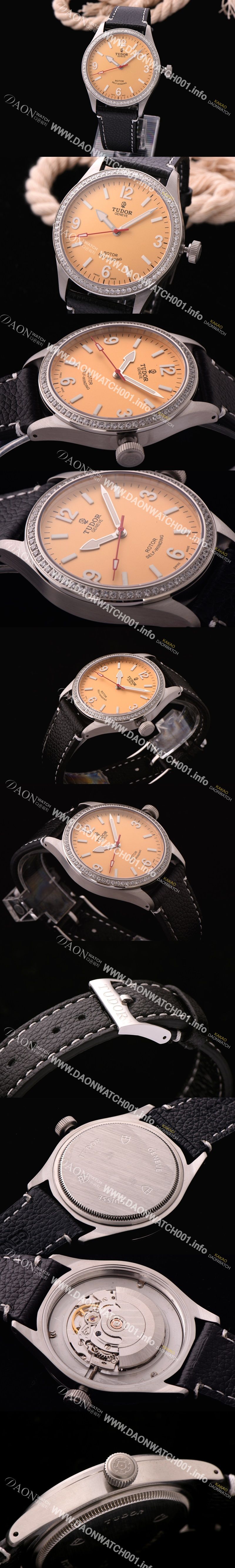 미러급 튜더 남성용 헤리티지 옐로 다이얼 오토매틱 무브먼트 TUD4224 Ⅳ