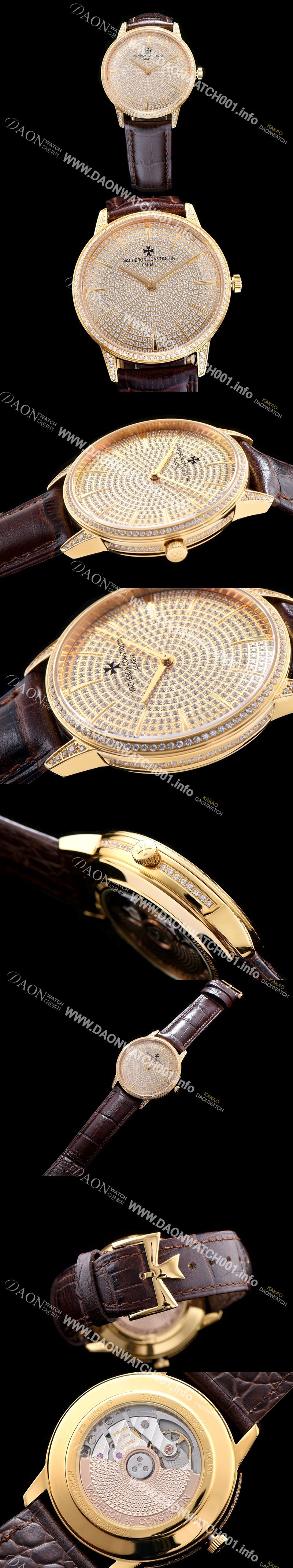 미러급 바쉐론콘스탄틴 남성용 패트리모니 옐로골드 다이얼 오토매틱 무브먼트 VAC0450 Ⅳ