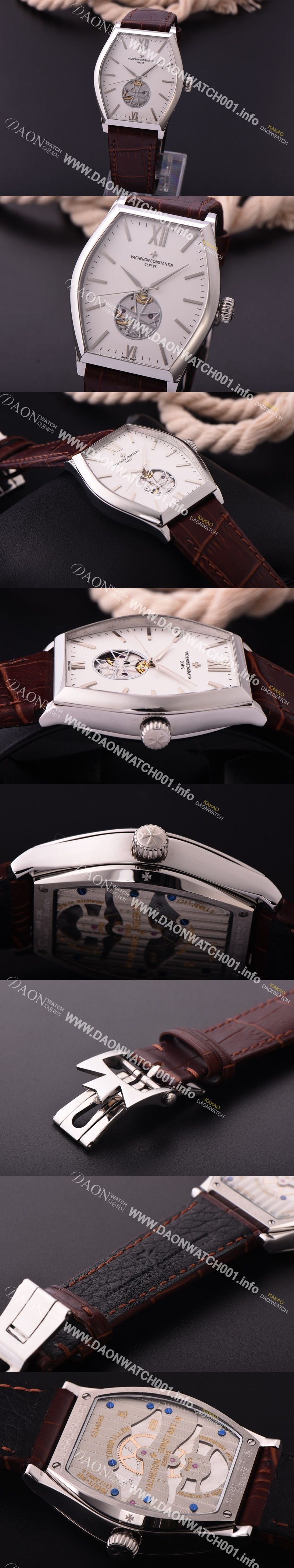 미러급 바쉐론콘스탄틴 남성용 메트 시리즈 화이트 다이얼 투어빌론 무브먼트 VAC0400 Ⅳ