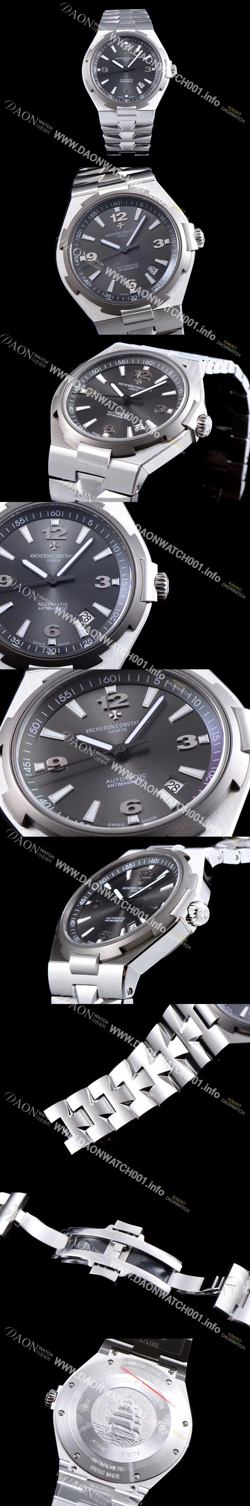 미러급 바쉐론콘스탄틴 남성용 오버시즈 데이트 47040/000M-9500 최신 업그레이드 버전! 그레이 다이얼 오토매틱 무브먼트 VAC0201 Ⅳ