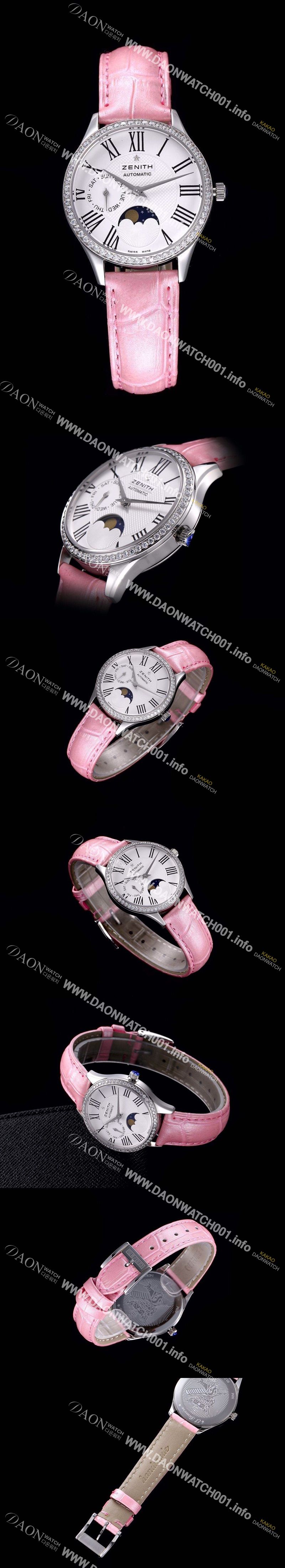 미러급 제니스 남성용 03.2310.69202.C706스위스 쿼츠 쥬얼리 베젤 화이트 다이얼 ZEN045 Ⅳ