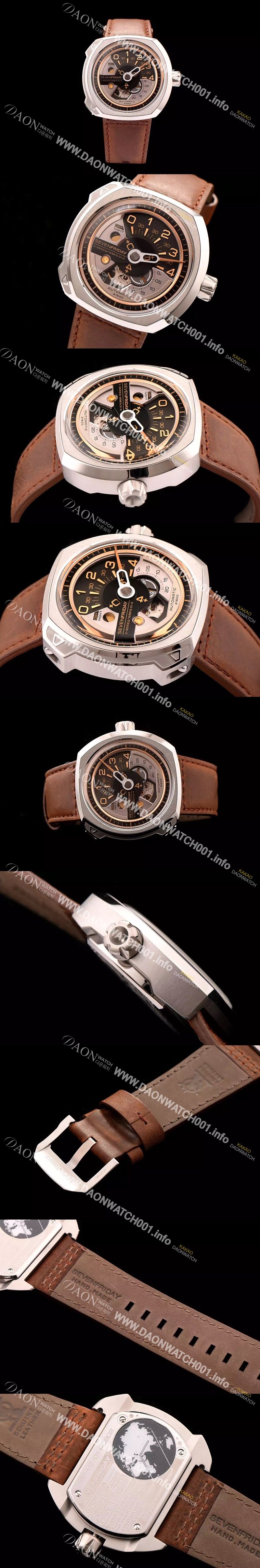 미러급 세븐프라이데이 남성용 1:1 베스트 에디션 브라운 다이얼 오토매틱 무브먼트 SEV4240 Ⅳ