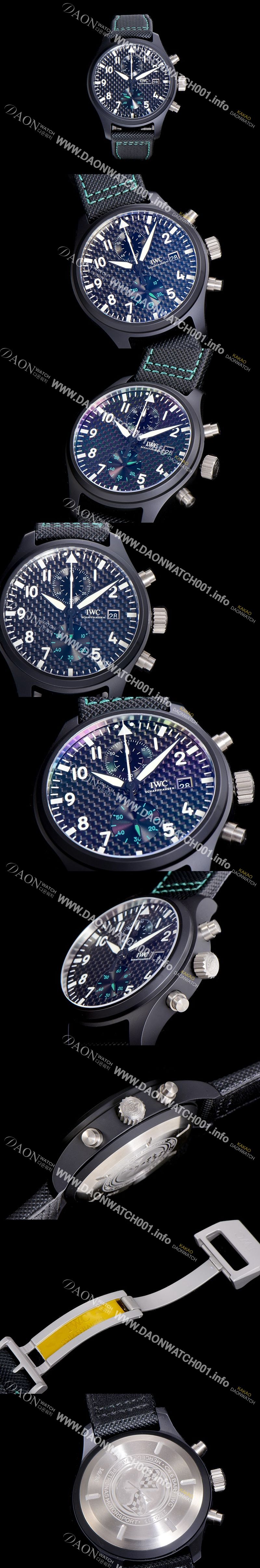 미러급 아이더블유씨남성용 파일럿 워치 탑건 IW389005 크로노그래프 44.5미리 메르세데스-AMG 블랙다이얼 오토매틱 IWC84997 Ⅳ