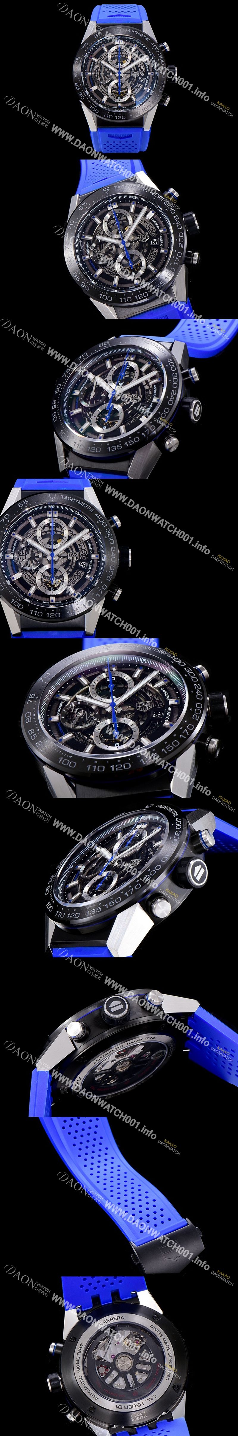 미러급 태그호이어남성용 신상품출시!! 까레라 칼리버 크로노그래프 오토매틱 45mm 블랙다이얼 TAG40783 Ⅳ