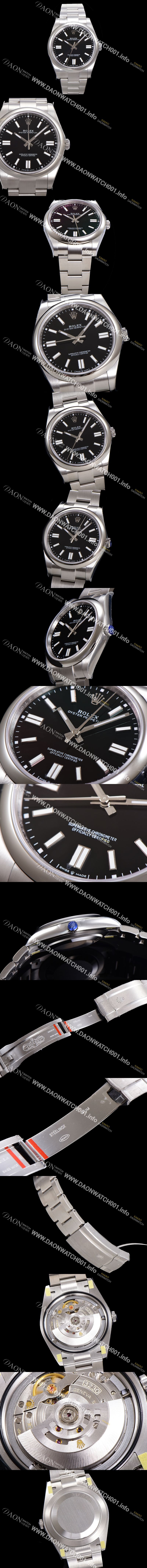 미러급 로렉스 남성용 904스틸 오이스터 퍼페추얼 m126000 오토매틱 칼리버 3230타입 36미리 메탈시계 블랙다이얼 ROL79976 Ⅳ