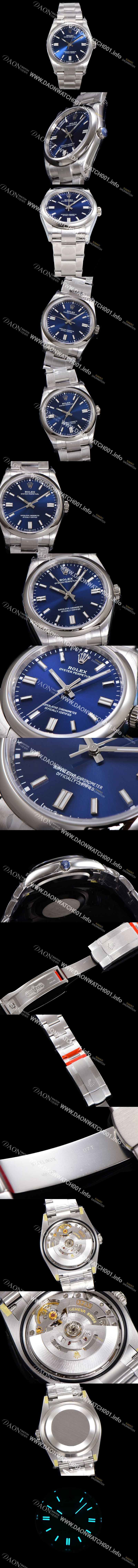 미러급 로렉스 남성용 904스틸 오이스터 퍼페추얼 m126000 오토매틱 칼리버 3230타입 36미리 메탈시계 다크블루다이얼 ROL79897 Ⅳ