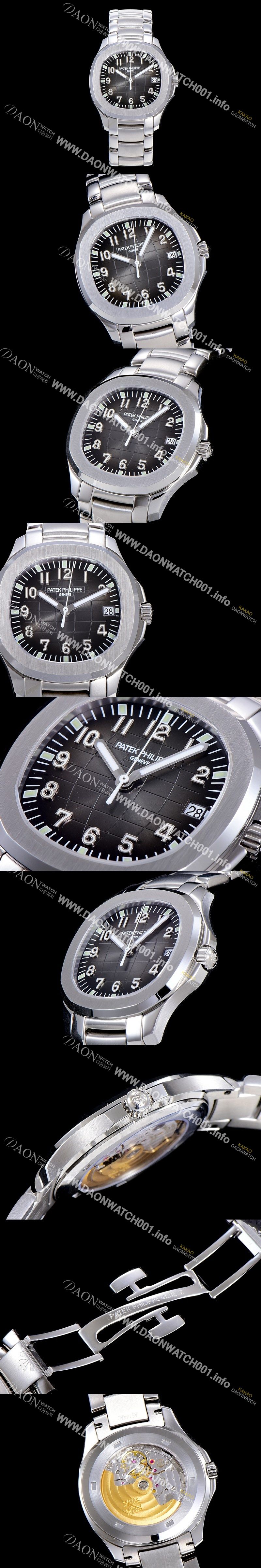 미러급 파텍필립 남성용 아쿠아넛 데이터 Ref. 5167A-001  40미리 메탈줄 블랙다이얼 PAT75364 Ⅳ