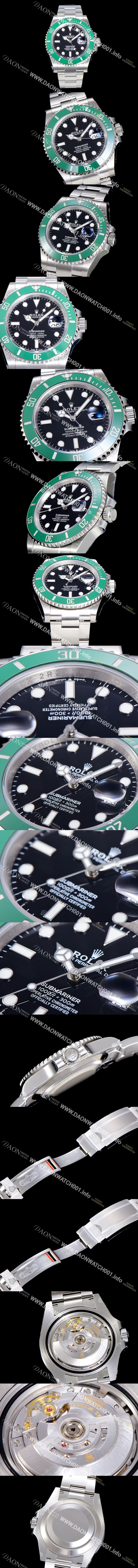미러급 로렉스 남성용 신상/업데이트 서브마리너 오토매틱 Cal.3235 41미리 메탈줄 세라믹 제질 블랙다이얼 ROL79586 Ⅳ