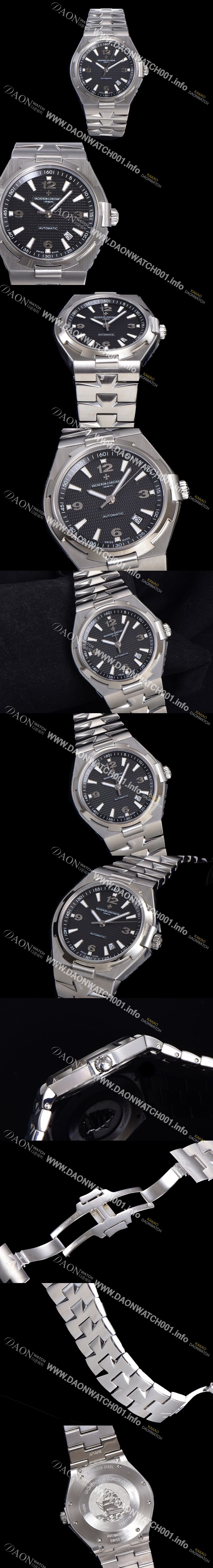 바쉐런 콘스탄틴 오버시즈 오토매틱 9015타입 42mm 남성용시계 메탈줄 블랙다이얼 vac031374603