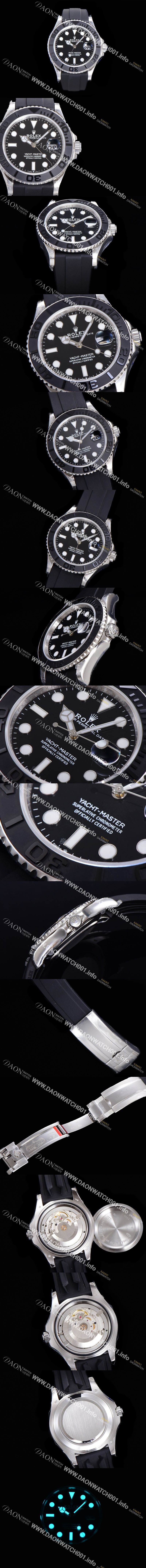 미러급 로렉스 남성용 2022신형 요트마스터 m226659 칼리버 2824 타입!!블랙 무광 세라믹 베젤 블랙 다이얼 오토매틱 무브먼트 ROL02084 Ⅳ