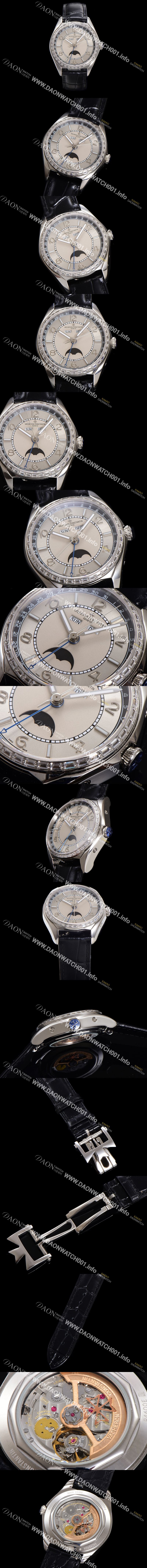 미러급 바쉐론 콘스탄틴 남성용 피프티식스 컴플리트 캘린더 Ref.4600E 오토매틱 2460 QCL/1 타입 40mm 그레이 다이얼 vac1152 Ⅳ