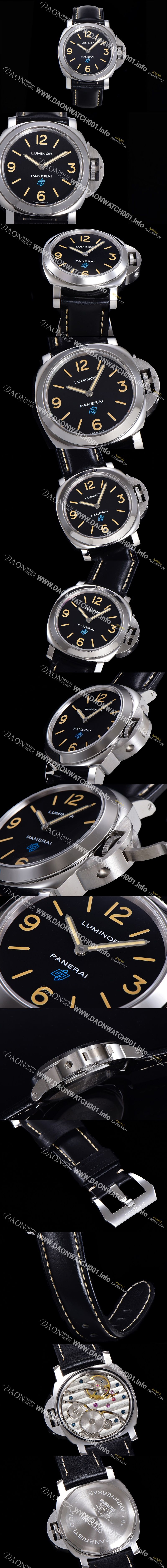 미러급 파네라이 남성용 루미노르 스페셜 에디션 PAM00634 블랙 다이얼 44mm 수동형 무브먼트 PAN06836 Ⅳ