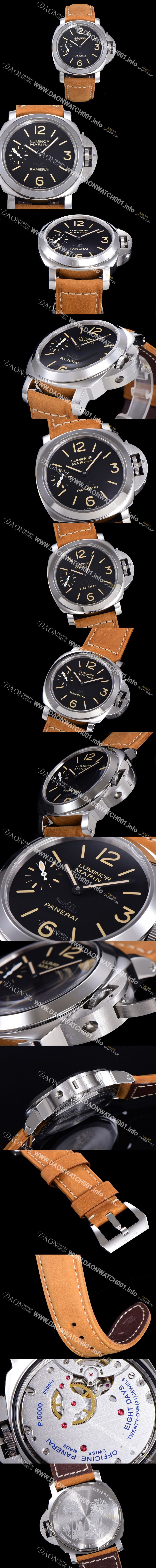 미러급 파네라이 남성용 루미노르 마리나 파리 한정100개 PAM00414 블랙 다이얼 44mm 오토매틱 무브먼트 PAN02182 Ⅳ