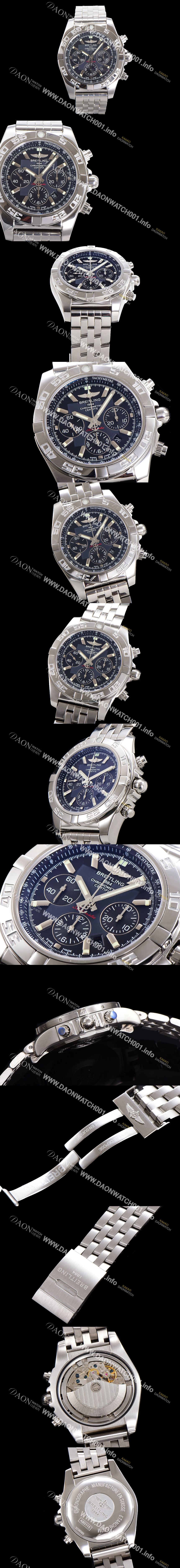 미러급 브라이틀링 남성용 크로노맷 오토매틱 크로노그래프 ETA7750-2타입 44mm 매탈줄 그레이다이얼 bre1191 Ⅳ