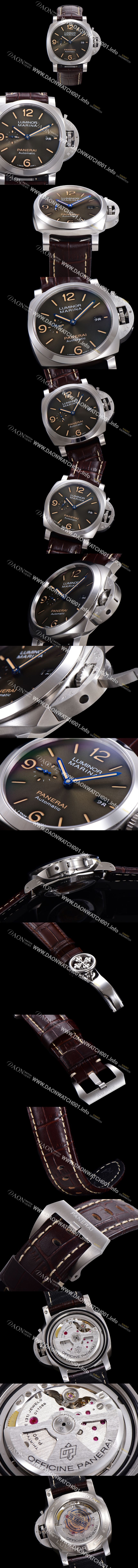 미러급 파네라이 남성용 루미노르 1950 3데이 44미리 PAM01116 오토매틱 P.9010타입 가죽줄 브라운다이얼 pan2153 Ⅳ