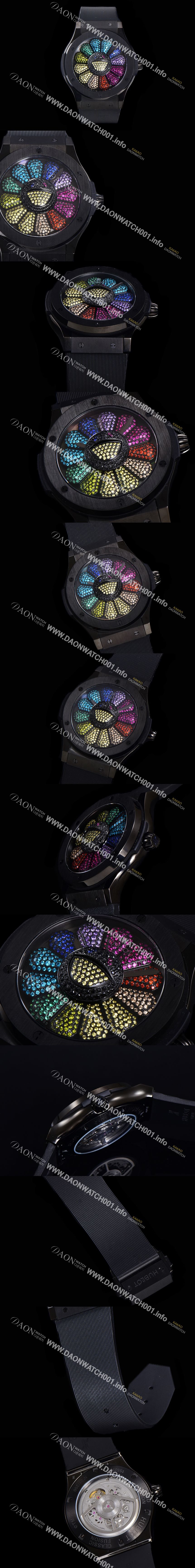 미러급 휴블렛 남성용 신형버전 클래식 퓨전 45mm 오토매틱 Hub1214 타입  우레타줄 PVD코팅케이스 무늬다이얼 hub1311 Ⅳ