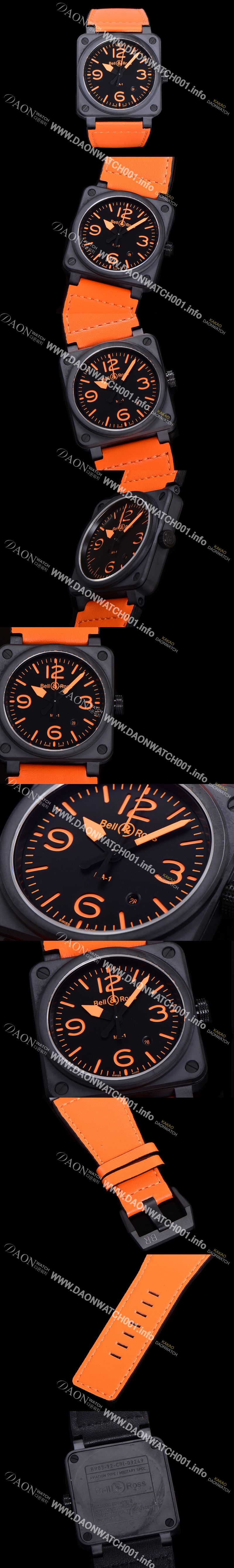 미러급 벨앤로즈 남성용시계 BR03 오토매틱 미요타 9015타입 세라믹케이스 42mm 러버줄 블랙다이얼 bel8684 Ⅳ