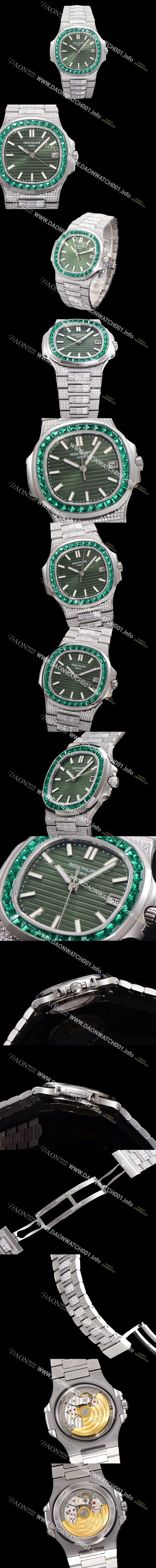 미러급 파텍필립 남성용 1:1수제공정 5711 노틸러스 40mm Cal.324 오토매틱 보석다이얼 pat8986 Ⅳ