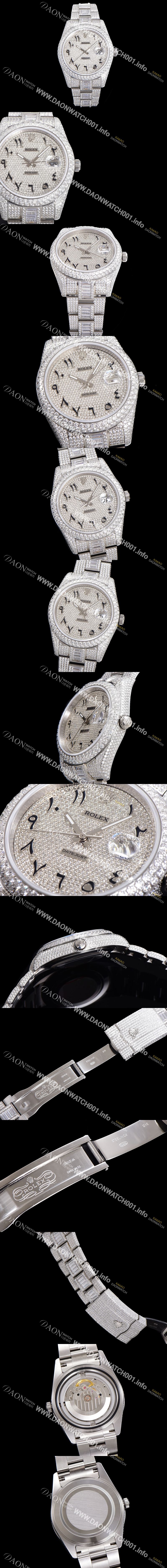 미러급 로렉스 남성용 수제공정형 다이아 튜닝 데이져스트 오토매틱 ETA 2824-2 41mm 보석다이얼 rol64262 Ⅳ