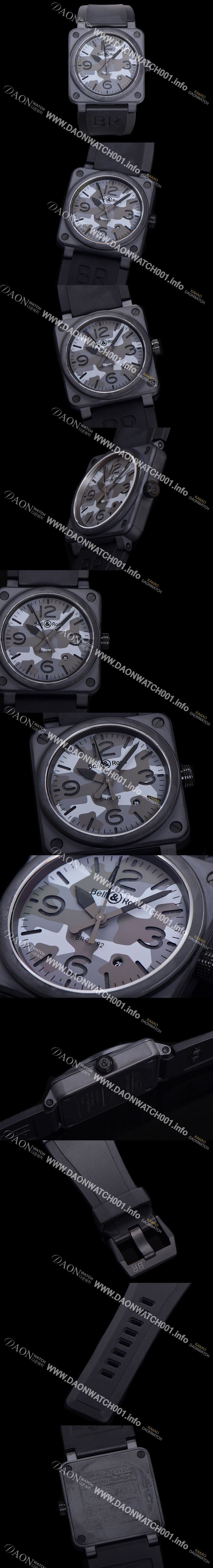 미러급 벨엔로즈 남성용 BR03-92 다이버 세라믹 오토매틱 9015 타입 42mm 우레탄줄 카모 다이얼 bel80303 Ⅳ