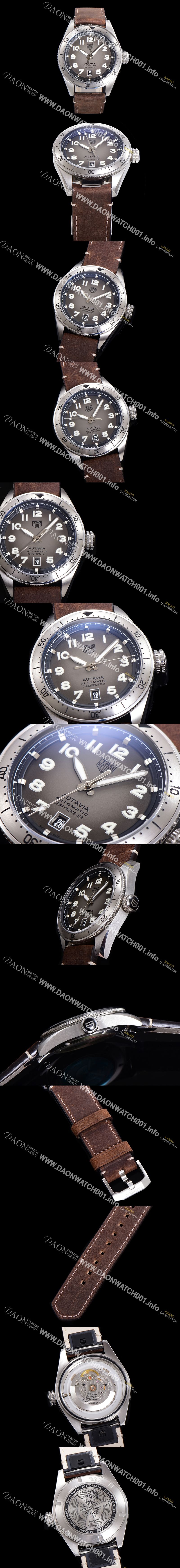 미러급 태그호이어 남성용 오타비아 WBE5114 베스트에디션 오토매틱 42미리 가죽줄 그레이다이얼 TAG73876 Ⅳ