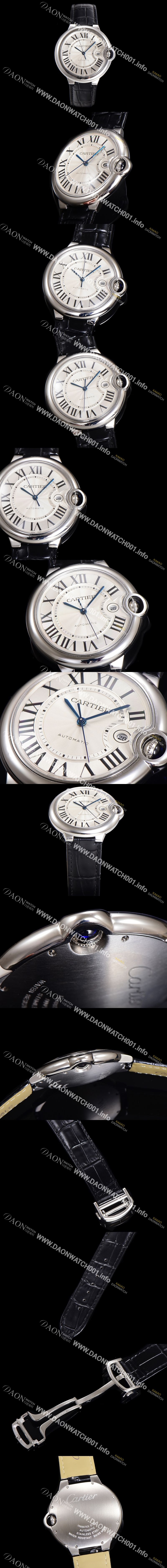 미러급 까르띠에 남성용 신상 발롱블루 W69016Z4 화이트 다이얼 42mm 오토매틱 무브먼트 CAR0144 Ⅳ