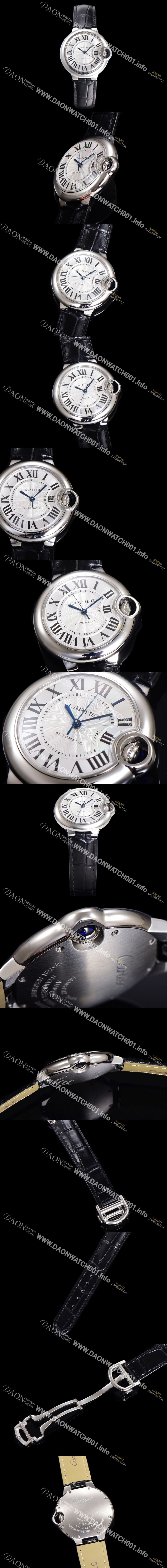 미러급 까르띠에 여성용 신상 발롱블루 W6920085 가죽줄 화이트 다이얼 33mm 오토매틱 무브먼트 CAR0147 Ⅳ