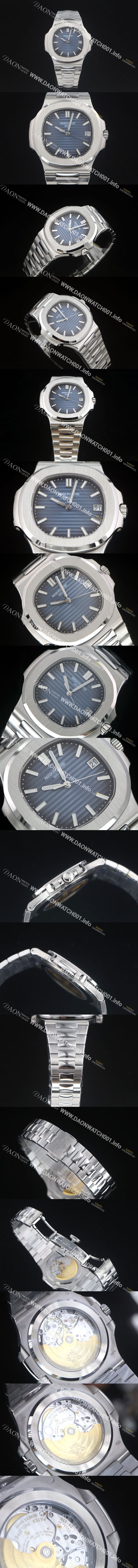 미러급 파텍필립 남성용 2023신형! 5811/1G 001 노틸러스 Cal.26-330 S C타입무브 오토매틱 41미리 메탈줄 블루다이얼 PAT75340 Ⅳ