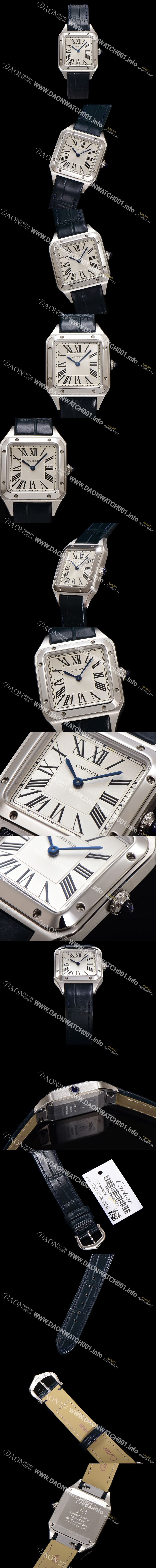 미러급 까르띠에 여성용 산토스 WSSA0023 쿼츠 38mm S 사이즈 화이트 다이얼 car69330 Ⅳ