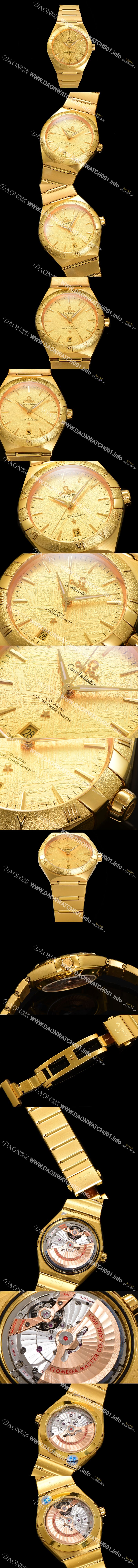 미러급 오메가 남성용 1:1수제공정! 131.50.41.21.99.001 무브UP 컨스틸레이션 코-엑시얼 마스터 오토매틱 Cal.8900타입 41mm 18K 옐로우골드 메탈줄 골드 다이얼 omg20188 Ⅳ