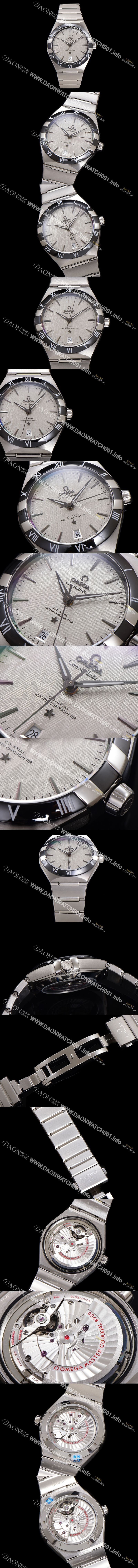 미러급 오메가 남성용 1:1수제공정! 131.30.41.21.99.001 무브UP 컨스틸레이션 코-엑시얼 마스터 오토매틱 Cal.8900타입 41mm  메탈줄 그레이 다이얼 omg20179 Ⅳ