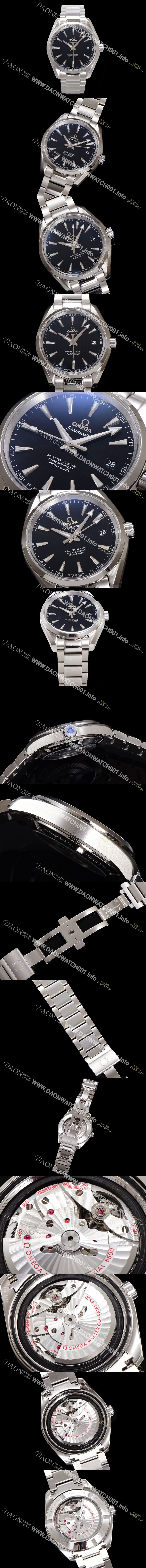 미러급 오메가 남성용 베스트셀링 씨마스터 231.10.42.21.01.003 아쿠아테라 150M 마스터 코-액시얼 41.5mm 크로노미터 블랙 다이얼 오토매틱 무브먼트 omg20221 Ⅳ