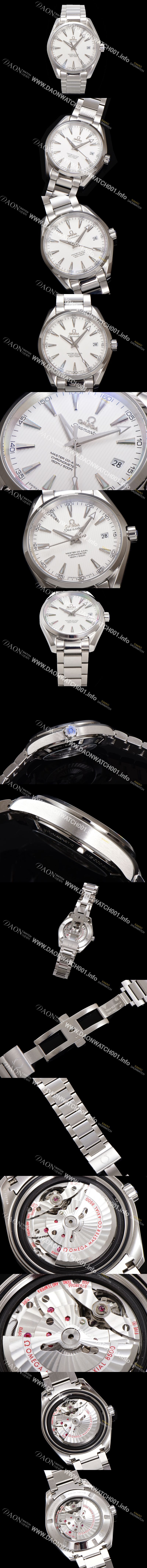 미러급 오메가 남성용 씨마스터 231.10.42.21.02.003 아쿠아테라 마스터 150M 코-액시얼 41.5mm 실버 다이얼 오토매틱 무브먼트 omg20224 Ⅳ