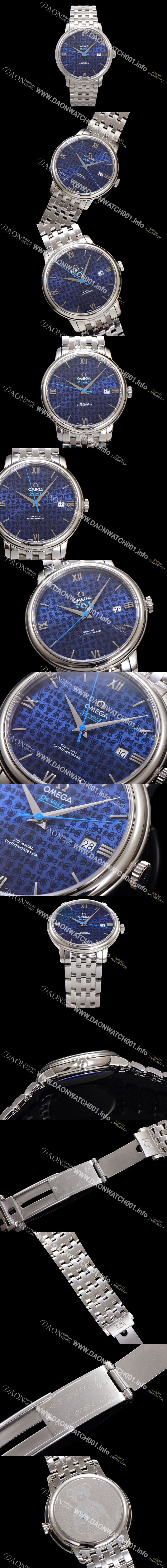 미러급 오메가 남성용 드빌 프레스티지 오르비스 에디션 424.10.40.20.03.003 오토매틱 Cal.8800타입 39.5mm 메탈줄 블루 다이얼 omg20198 Ⅳ