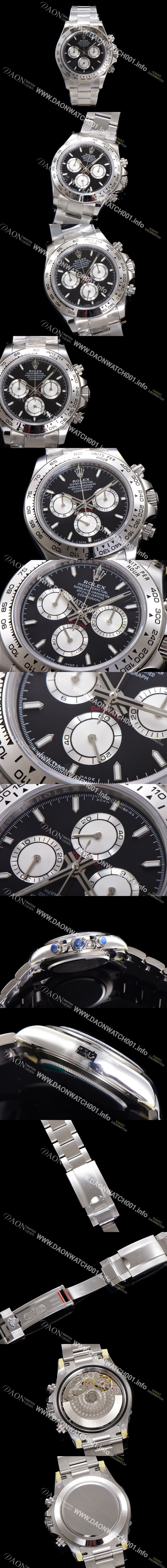 미러급 로렉스 남성용 코스모그래프 데이토나 m126509-0001 40mm 크로노그래프 7750 오토매틱 무브먼트 블랙 다이얼 rol5342 Ⅳ
