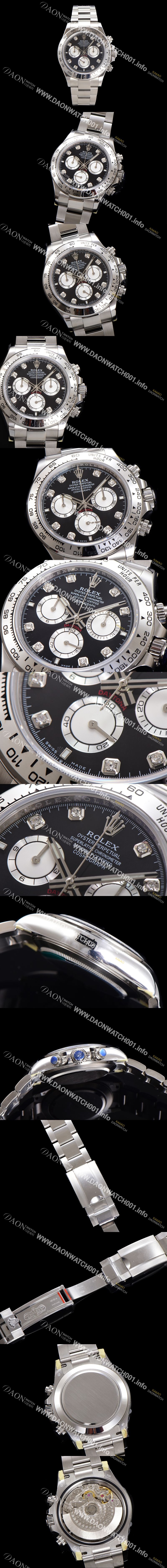 미러급 로렉스 남성용 코스모그래프 데이토나 m126509-0002 40mm 크로노그래프 7750 오토매틱 무브먼트 블랙 다이얼 rol5343 Ⅳ