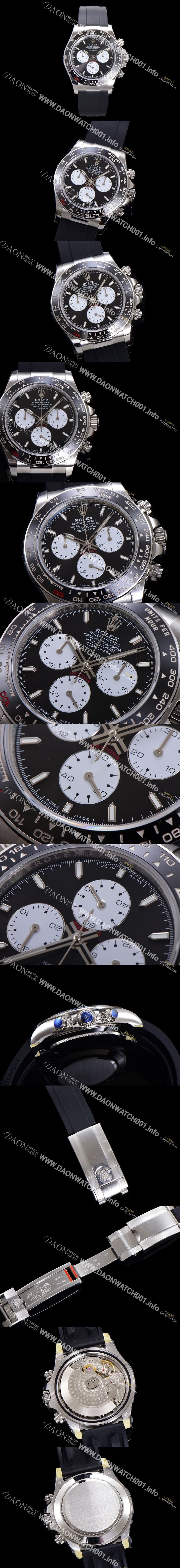 미러급 로렉스 남성용 코스모그래프 데이토나 100주년 m126529LN-0001 세라믹 베젤 40mm 크로노그래프 7750 오토매틱 무브먼트 블랙 다이얼 rol5325 Ⅳ