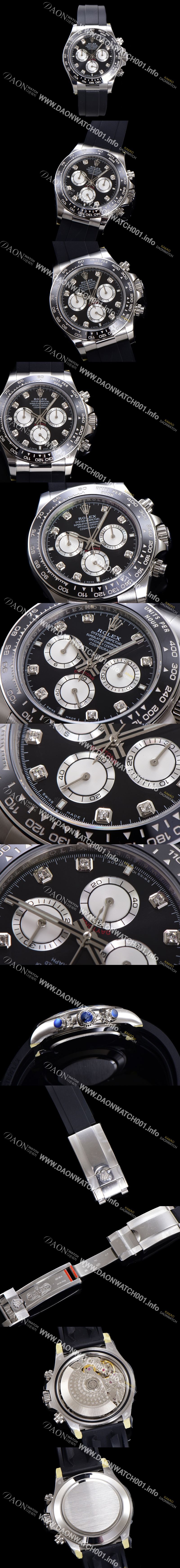 미러급 로렉스 남성용 코스모그래프 데이토나 m126519ln-0004 세라믹 베젤 40mm 크로노그래프 7750 오토매틱 무브먼트 블랙 다이얼 rol5326 Ⅳ