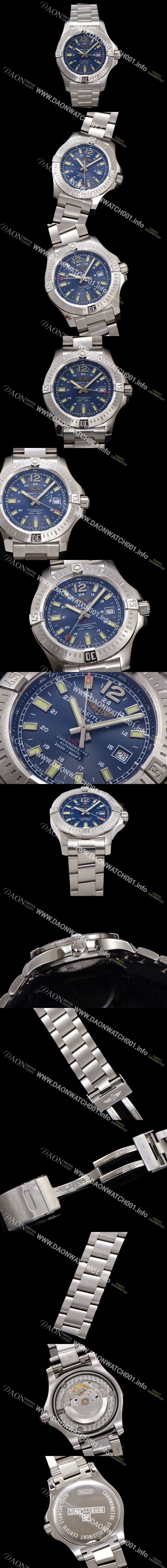 미러급 브라이틀링 남성용 어벤져 A1738811.C906.211S.A20D.2 오토매틱 2824타입 44mm 메탈줄 블루 다이얼 bre6050 Ⅳ