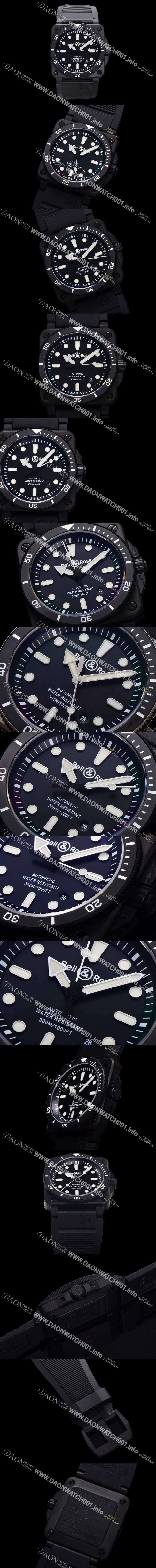 미러급 벨엔로즈 남성용 인스트루먼트03 BR03A-D-BL-CESRB 오토매틱 9015타입 42mm 세라믹 우레탄줄 블랙 다이얼 bel4110 Ⅳ