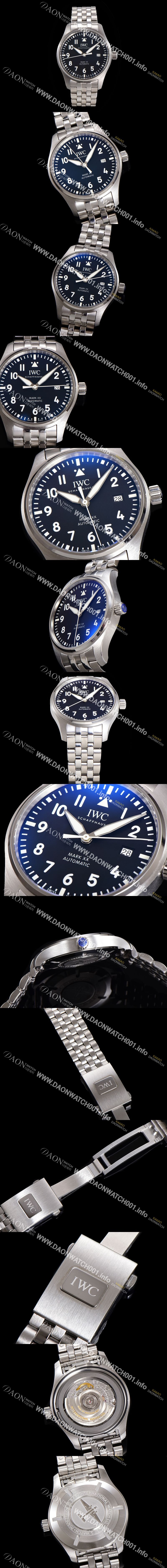 미러급 아이더블유씨 남성용 파일럿 마크XX IW328201 오토매틱 2892타입 블랙 다이얼 iwc4078 Ⅳ