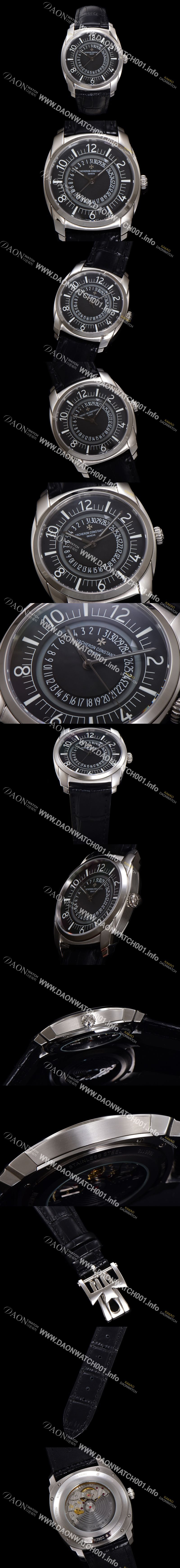 미러급 바쉐론 콘스탄틴 남성용 케드릴셀프 와인딩 4500S000A-B196 41mm 오토매틱 Cal. 5100/1 타입 블랙 다이얼 vac1158 Ⅳ