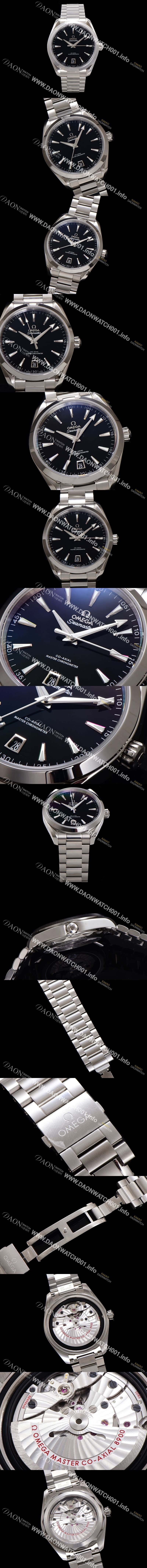 미러급 오메가 남성용 시마스터 220.10.41.21.01.002 아쿠아테라 150M 마스터 크로노미터 41mm 오토매틱 Cal.8900타입 블랙 다이얼 omg0179 Ⅳ