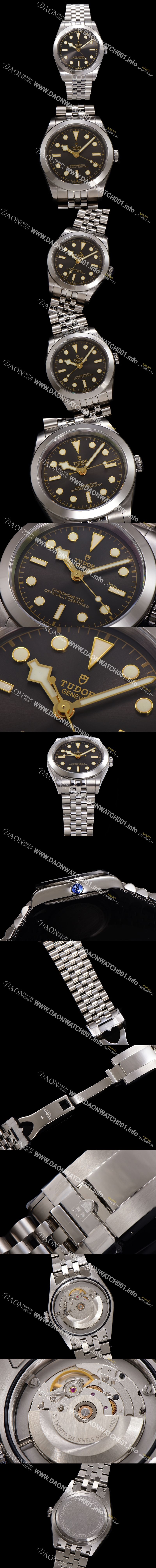 미러급 튜더 남성용 블랙베이 M79660-0001 오토매틱 2824 타입 39mm 메탈줄 블랙 다이얼 tud5122 Ⅳ