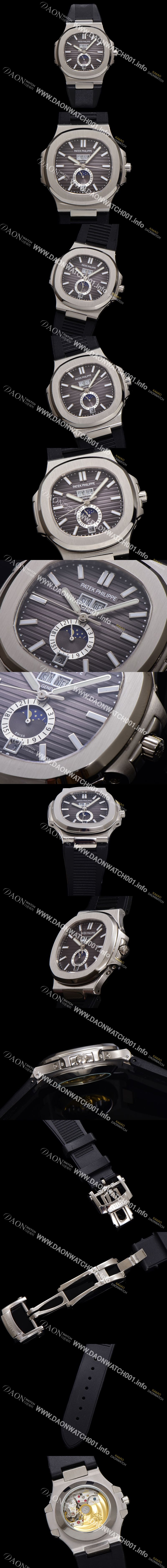 미러급 파텍필립 남성용 노틸러스 5726A-001 오토매틱 Cal.324 타입 40.5mm 우레탄줄 블랙 다이얼 pat2218 Ⅳ