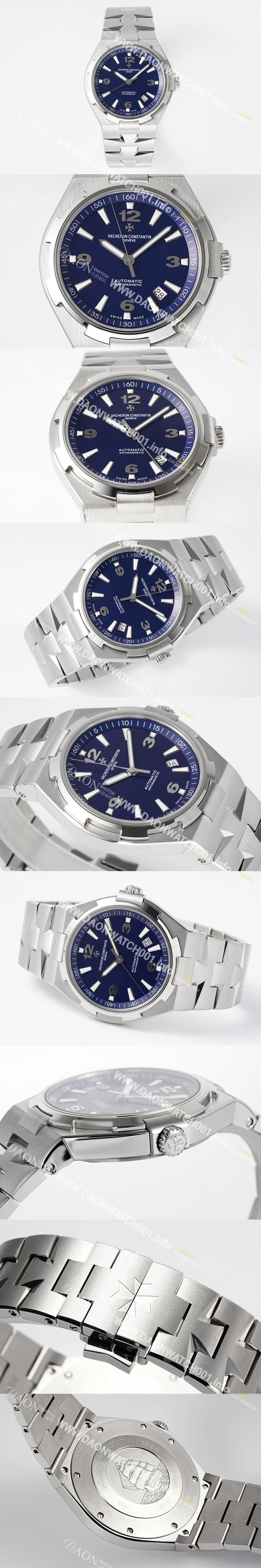 미러급 바쉐런 콘스탄틴 남성용 오버시즈 P47040/000A-9008 오토매틱 Cal.1226 SC 타입 42mm 블루 다이얼 vac1164 Ⅳ