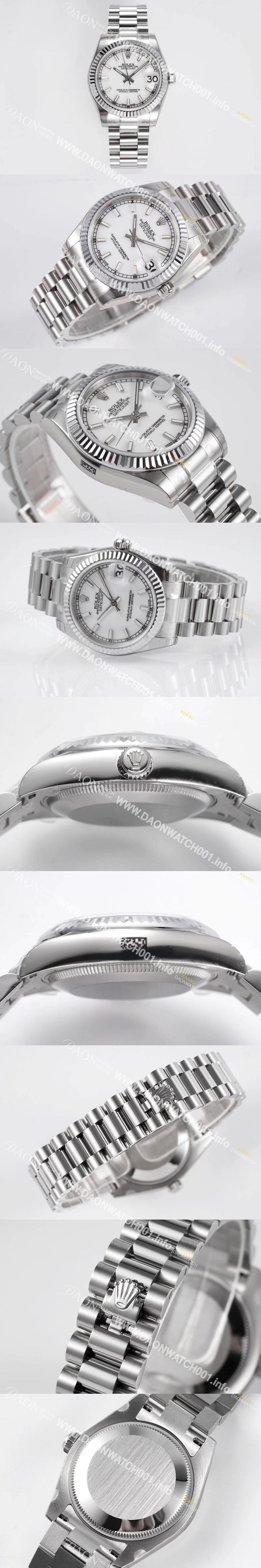 미러급 로렉스 여성용 데이져스트 178274 플루티드 31mm 오이스터 오토매틱 2236타입 화이트 다이얼 rol5441 Ⅳ