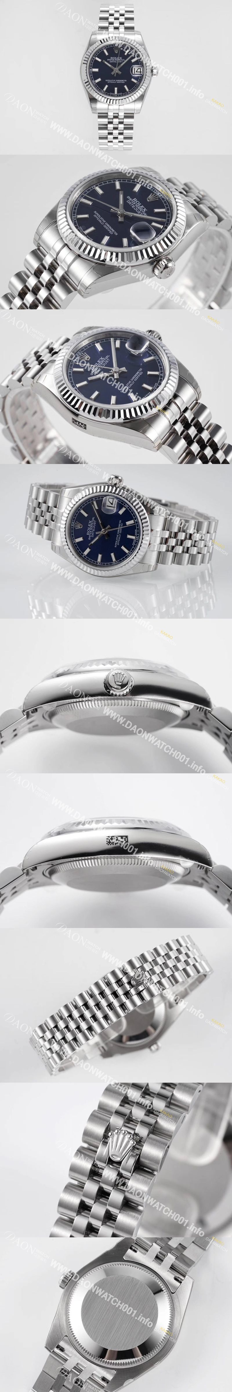 미러급 로렉스 여성용 데이져스트 178274 플루티드 31mm 쥬빌레 오토매틱 2236타입 블루 다이얼 rol5438 Ⅳ