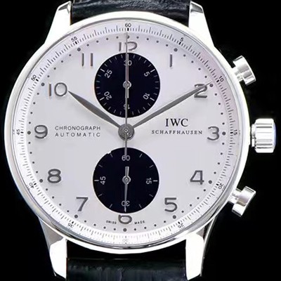 미러급 아이더블유씨 남성용 포르투기즈 오토메틱 크로노그래프 화이트 다이얼 IWC4200 Ⅳ